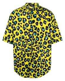 Versace all-over leopard-print shirt - Yellow