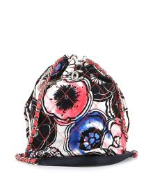 Chanel Pre-owned 2014-2015 Fringed Denim Bucket Bag - Blue