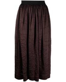 Uma Wang Gillian pleated midi skirt - Red