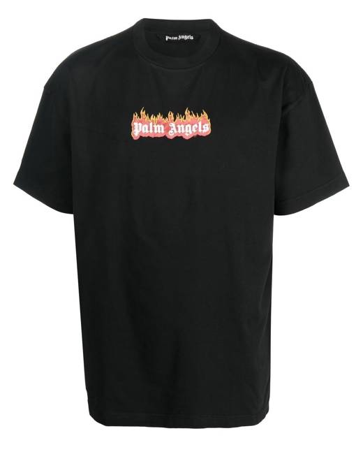 Herren Bekleidung T-Shirts Kurzarm T-Shirts Palm Angels Baumwolle T-shirt Aus Baumwolle Mit Logo in Rot für Herren 