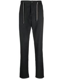 Canali drawstring straight-leg trousers - Blue