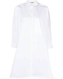 Jil Sander A-line shirt dress - 100 - OPTIC WHITE