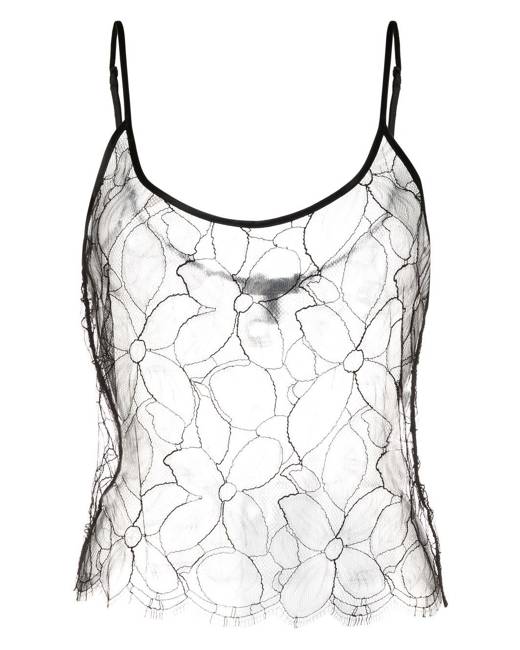 Kiki De Montparnasse Striped Lace Cami Top - Farfetch