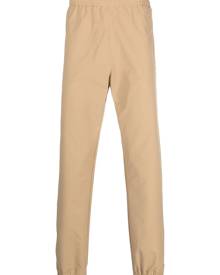 MSGM logo-print elasticated waist trousers - Neutrals