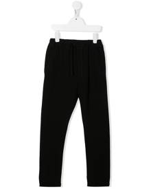 Paolo Pecora Kids straight-leg cotton track pants - Black