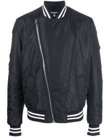 Balmain logo-print bomber jacket - Black