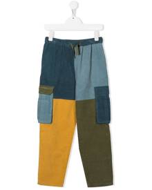 Stella McCartney Kids corduroy patchwork trousers - Blue