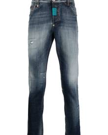 Philipp Plein stonewashed skinny-cut jeans - Blue