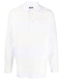 Jacquemus stripe-print polo shirt - White