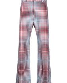 Charles Jeffrey Loverboy checked tailored trousers - Blue