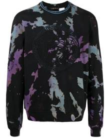 Stain Shade logo tie-dye sweatshirt - Black