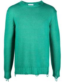 PT Torino distressed virgin wool jumper - Green