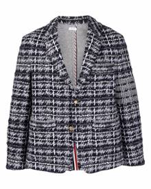 Thom Browne tweed single-breasted blazer - Grey