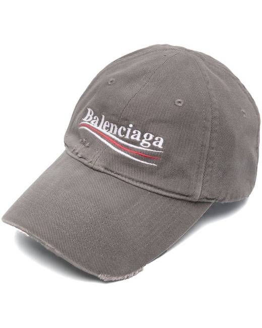 Balenciaga gaffer-tape Cut Cap - Grey