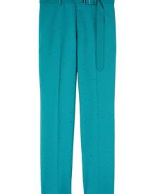 Off-White rhinestone techdrill slim trousers - Blue