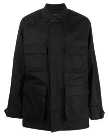 Balenciaga multi-pocket cargo shirt jacket - Black