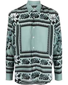 ETRO all-over graphic-print shirt - Green