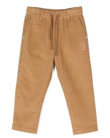 TRUSSARDI JUNIOR corduroy straight-leg trousers - Neutrals