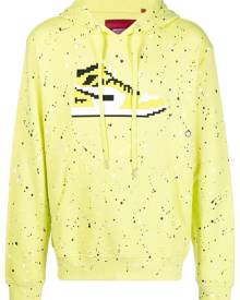 Mostly Heard Rarely Seen 8-Bit Neon Volt long-sleeve hoodie - Yellow