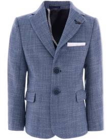 Moustache tweed tailored blazer - Blue