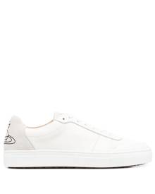 Vivienne Westwood logo-print leather sneakers - White