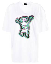 We11done logo print oversized T-shirt - White