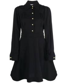 Moschino A-line mini shirt dress - Black