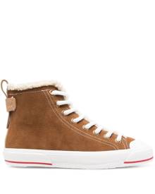 See by Chloé high-top shearling lined sneakers - Brown