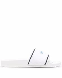 Off-White Towel logo-embroidered slides