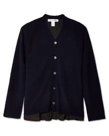 Comme Des Garçons Shirt long-sleeve layered cardigan shirt - Blue