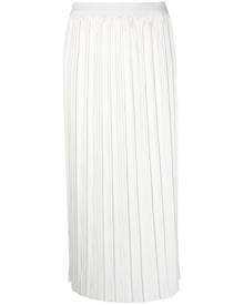 Roberto Collina pleated midi-skirt - White