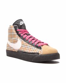 Nike Kids Blazer Mid "Plaid" sneakers - Brown