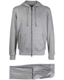 Moorer virgin wool hooded track suit - Grey