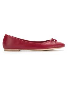 Sarah Chofakian Sarita leather ballerina shoes - Red