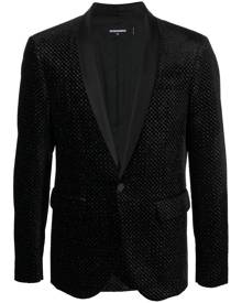 DSQUARED2 metallic-effect single-breasted blazer - Black