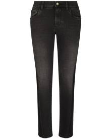 Dolce & Gabbana logo plaque low-rise skinny jeans - Grey