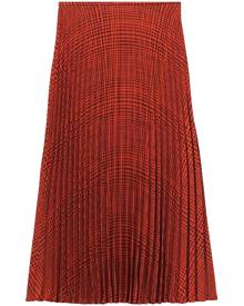 Proenza Schouler White Label pleated crepe midi skirt - Red