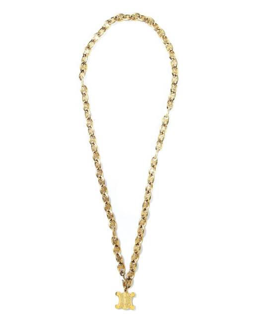 celine gold chain necklace