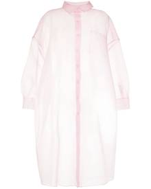 Cynthia Rowley sheer shirt dress - Pink