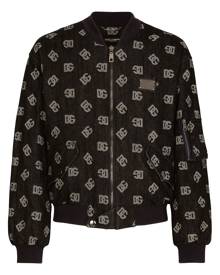 Dolce & Gabbana DG-jacquard bomber jacket - Black