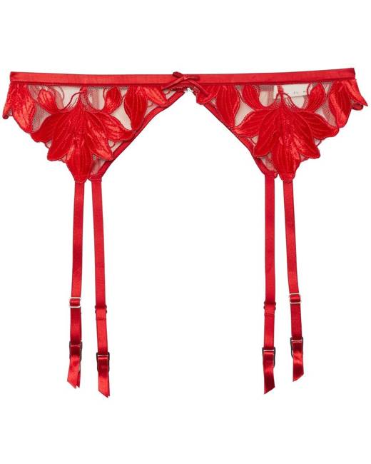 Agent Provocateur Lorna Lace Suspender (Red)