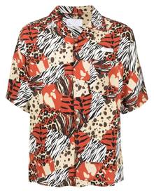 4SDESIGNS animal-print shirt - Multicolour