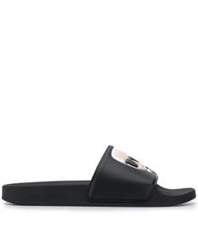 Karl Lagerfeld logo slides - Black