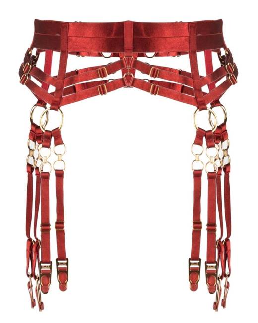Agent Provocateur Lorna Lace Suspender (Red)