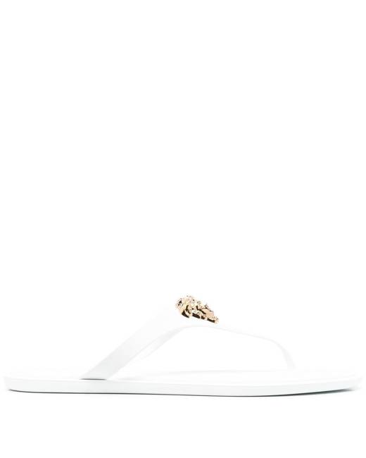 Versace palazzo discount leather thong sandals