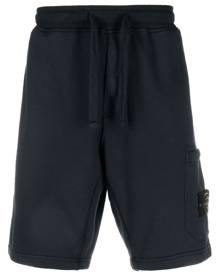 Stone Island Compass-patch cargo shorts - Blue