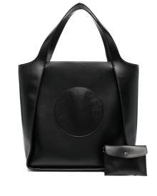 Stella McCartney Stella perforated-logo tote bag - Black