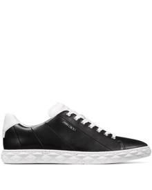 DIAMOND LIGHT MAXI/F  White Nappa Leather Low-Top Trainers with