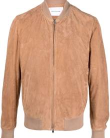 Tagliatore suede bomber jacket - Neutrals