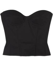 Balenciaga strapless bustier top - Black
